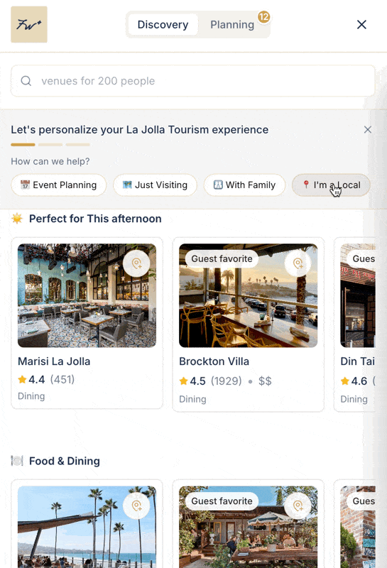 Drifter Discovery Interface